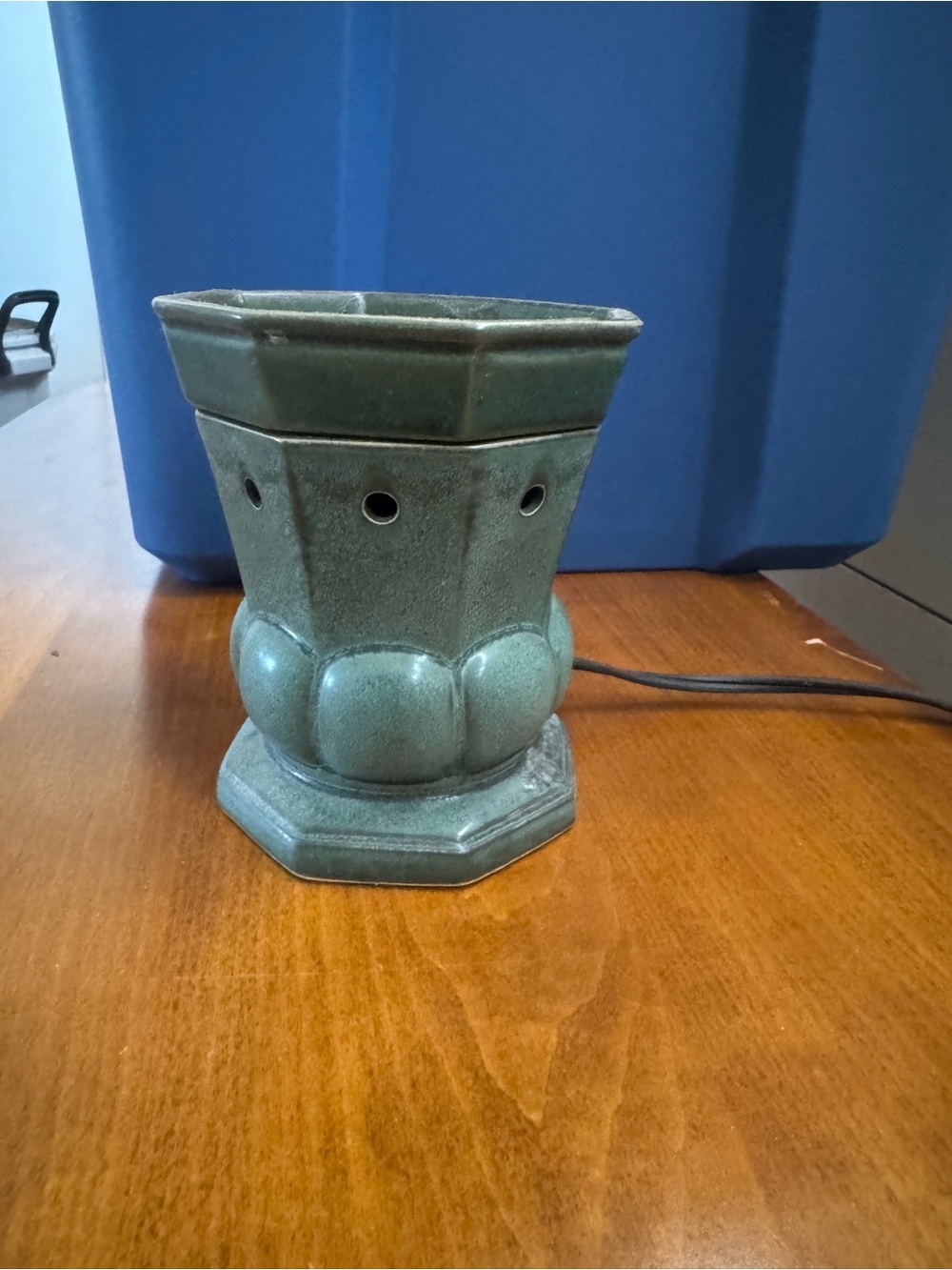 Turquoise Ceramic Electric Warmer